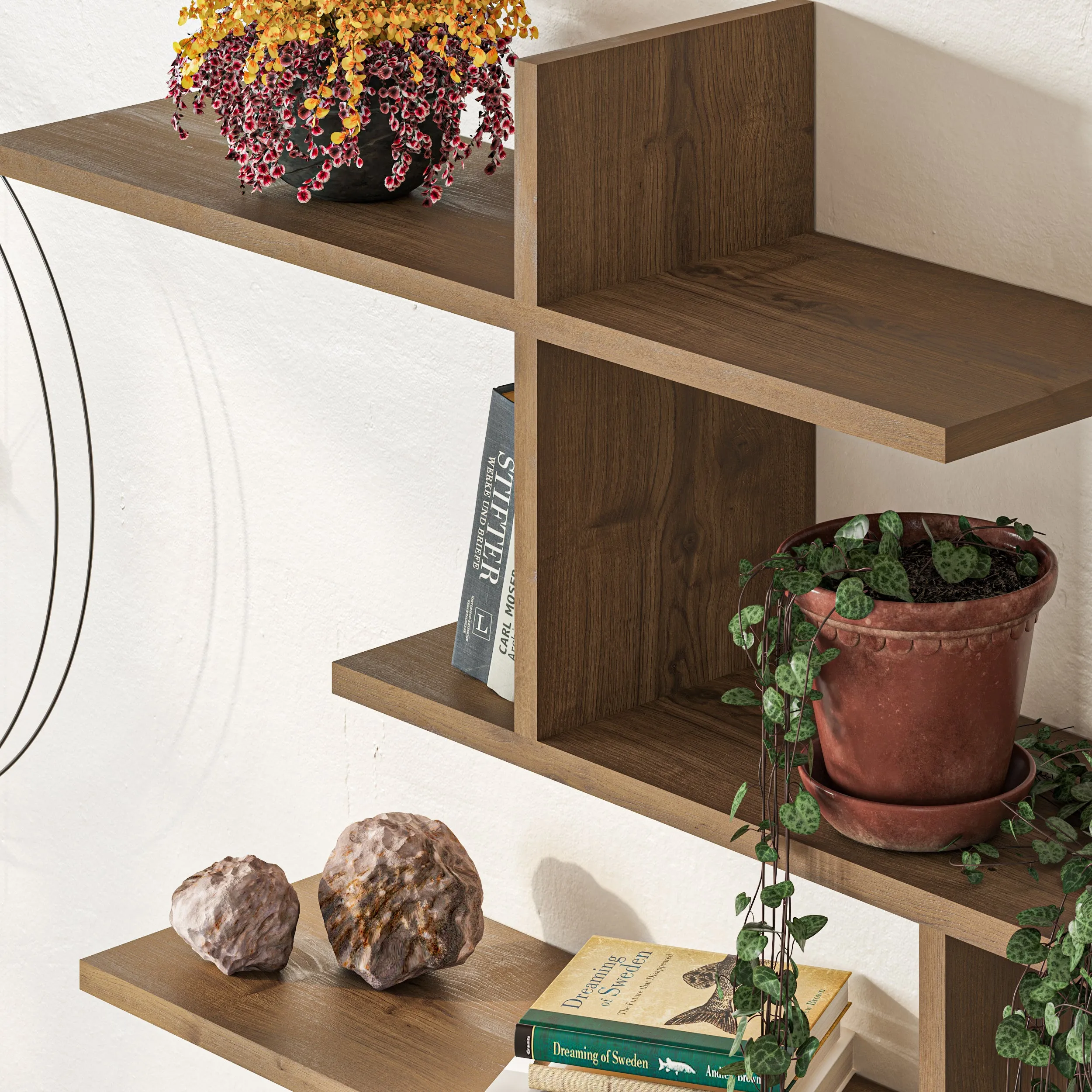 Leo Modern Floating Shelf Tall 80.5cm