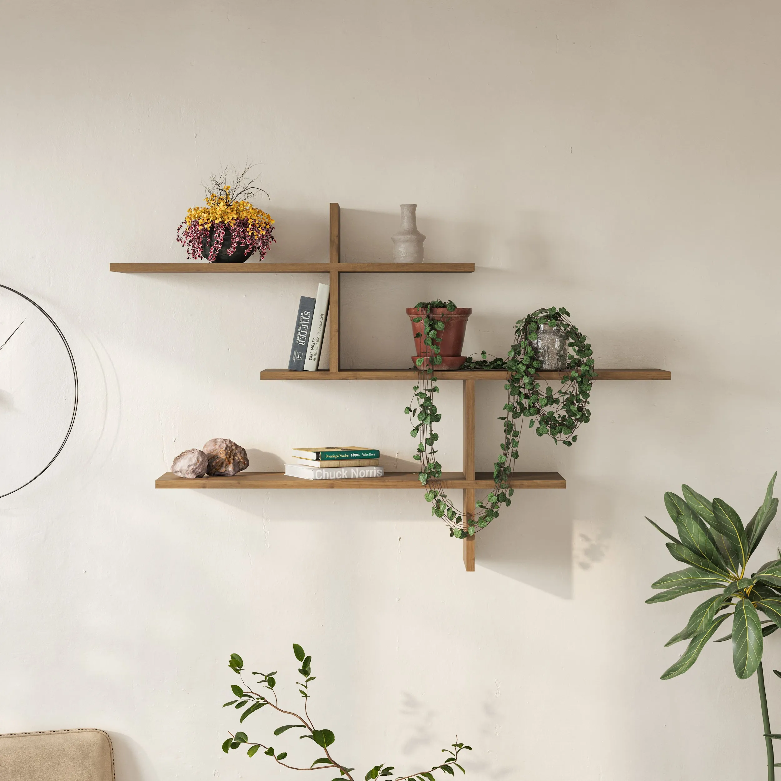 Leo Modern Floating Shelf Tall 80.5cm