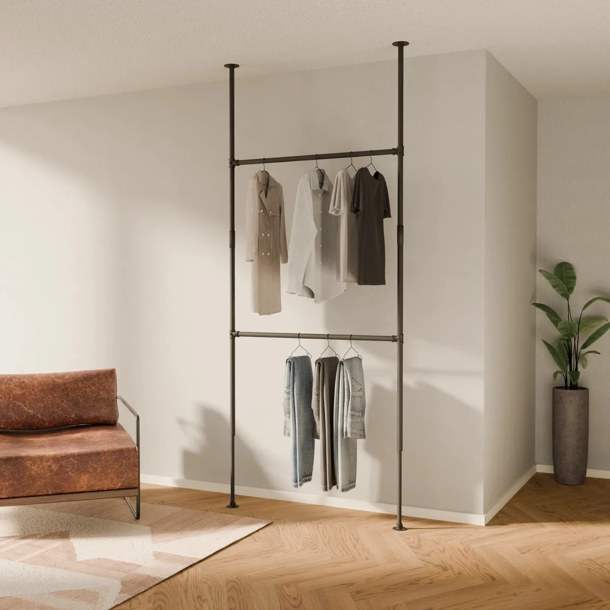 LOFT I – Telescoping clothes rack | telescopic clothes rack