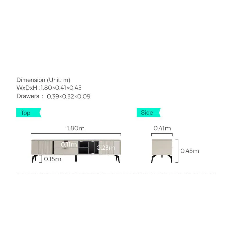 LUIS Cream Grey, TV Stand