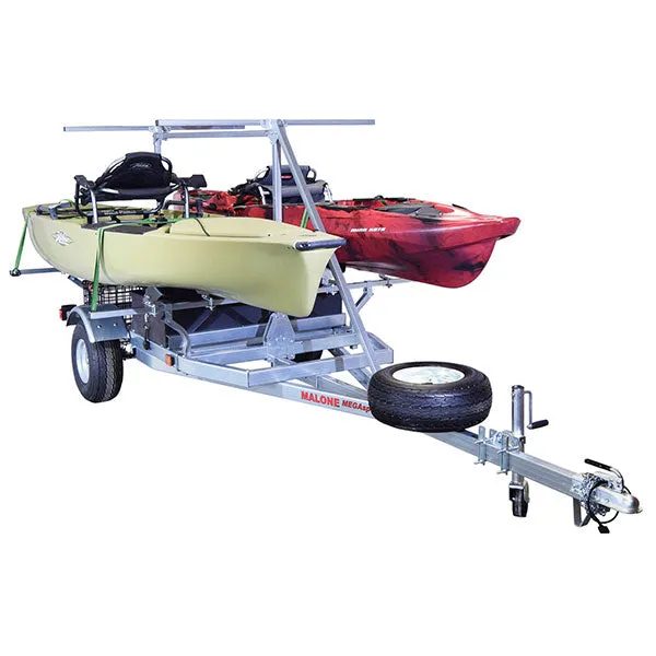 Malone MegaSport 2 Boat w/ Storage & 2nd Tier Trailer Package