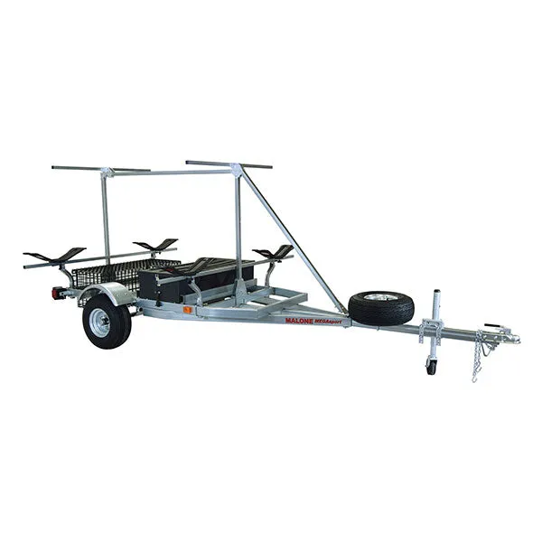 Malone MegaSport 2 Boat w/ Storage & 2nd Tier Trailer Package