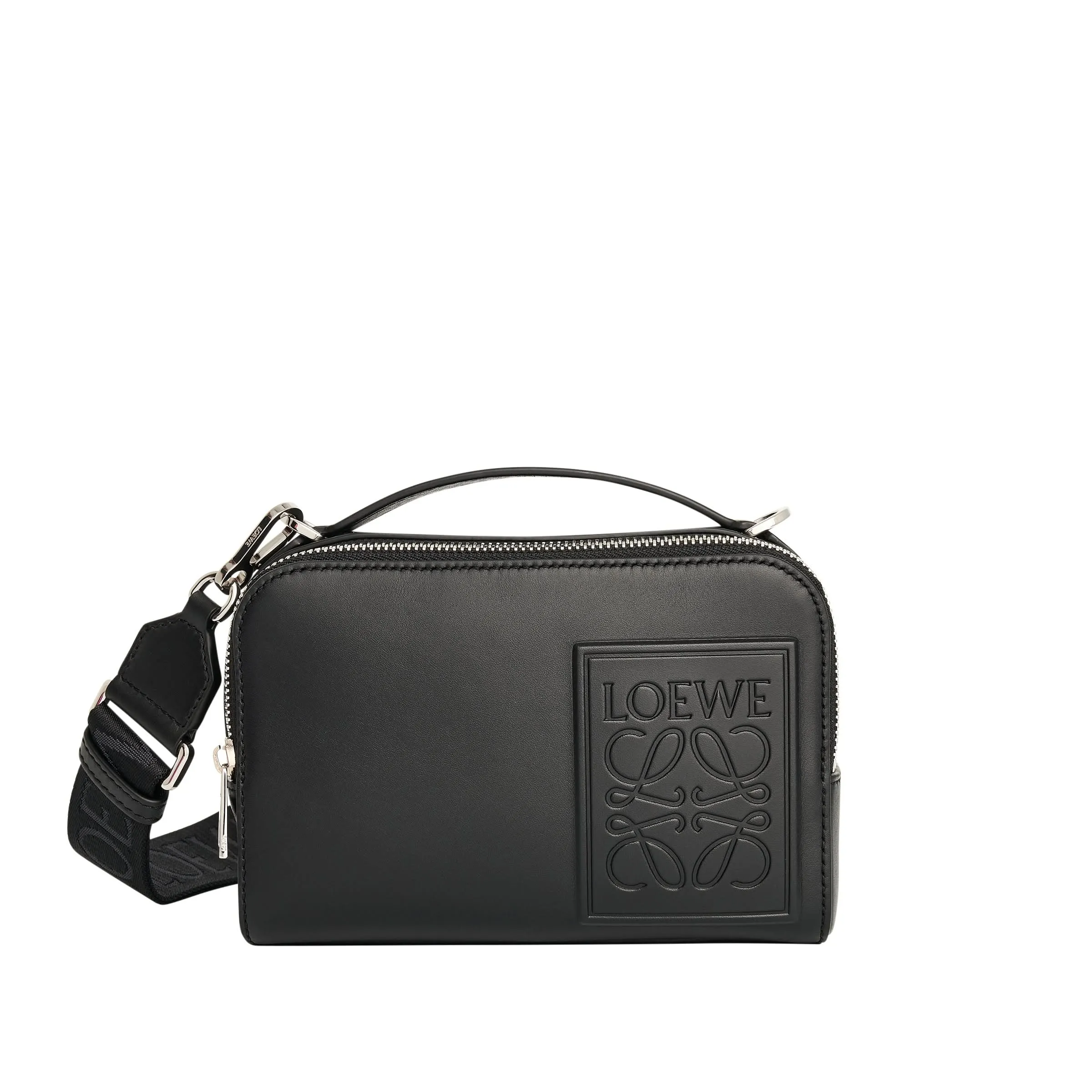 Mini Camera Crossbody Bag in Black