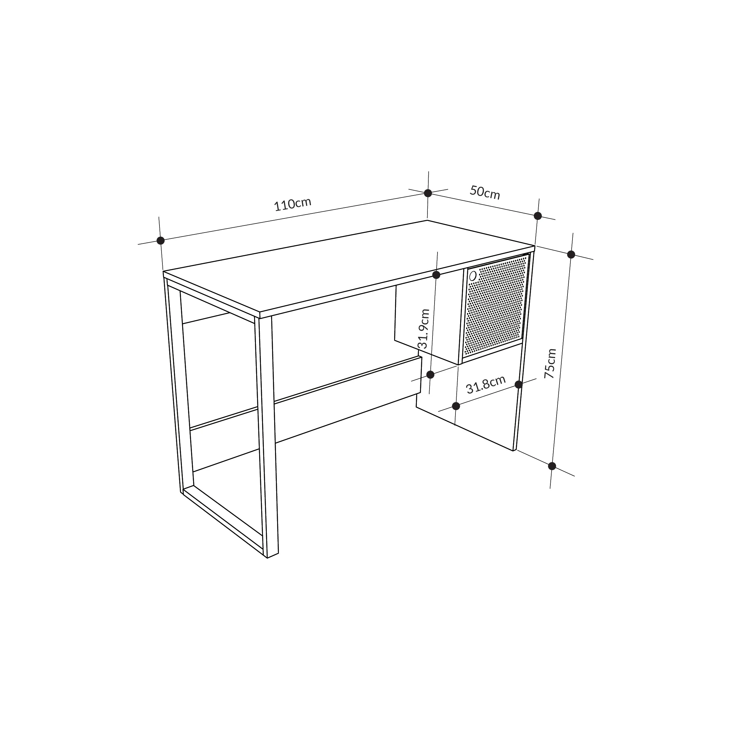 Model 4 Working Table – Compact, Stylish & Functional Desk for Modern Spaces