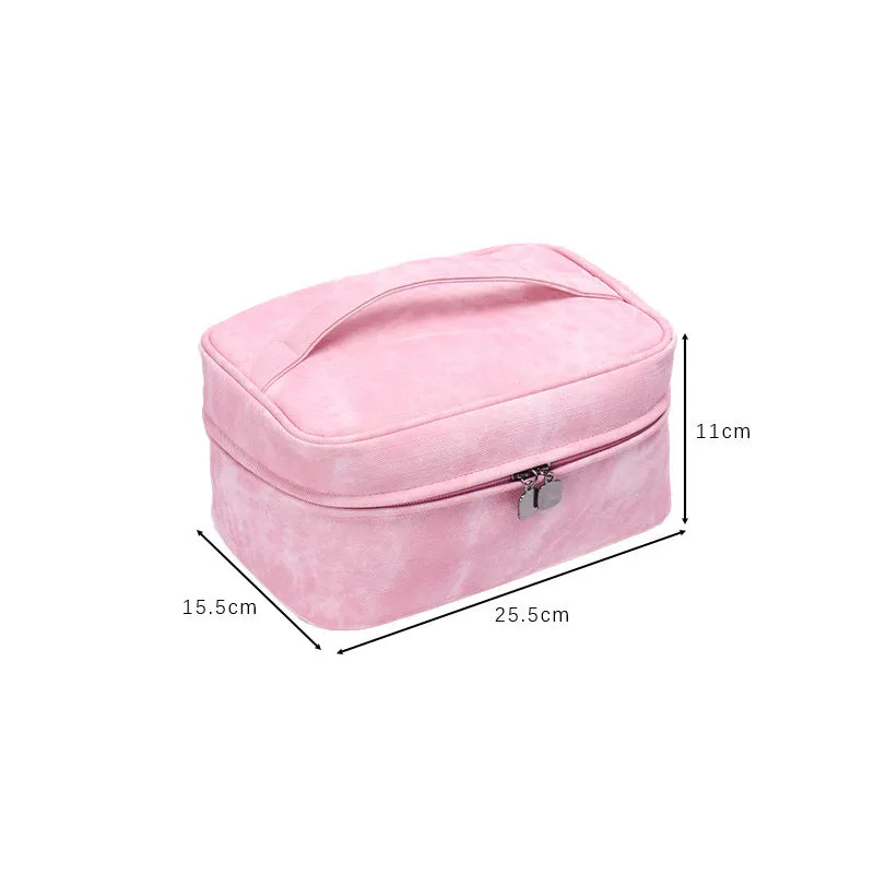 Multifunctional cosmetic bag, large capacity, high-end sense, ins-style travel, high-looking, portable toiletry cosmetics storage bag