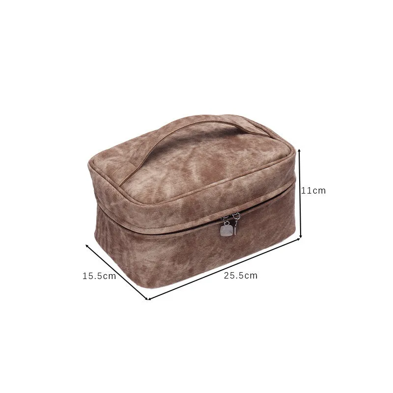 Multifunctional cosmetic bag, large capacity, high-end sense, ins-style travel, high-looking, portable toiletry cosmetics storage bag