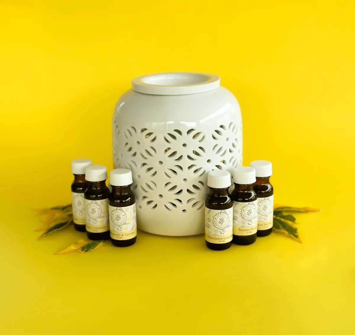 Oil Burner with 6 Scented Oils