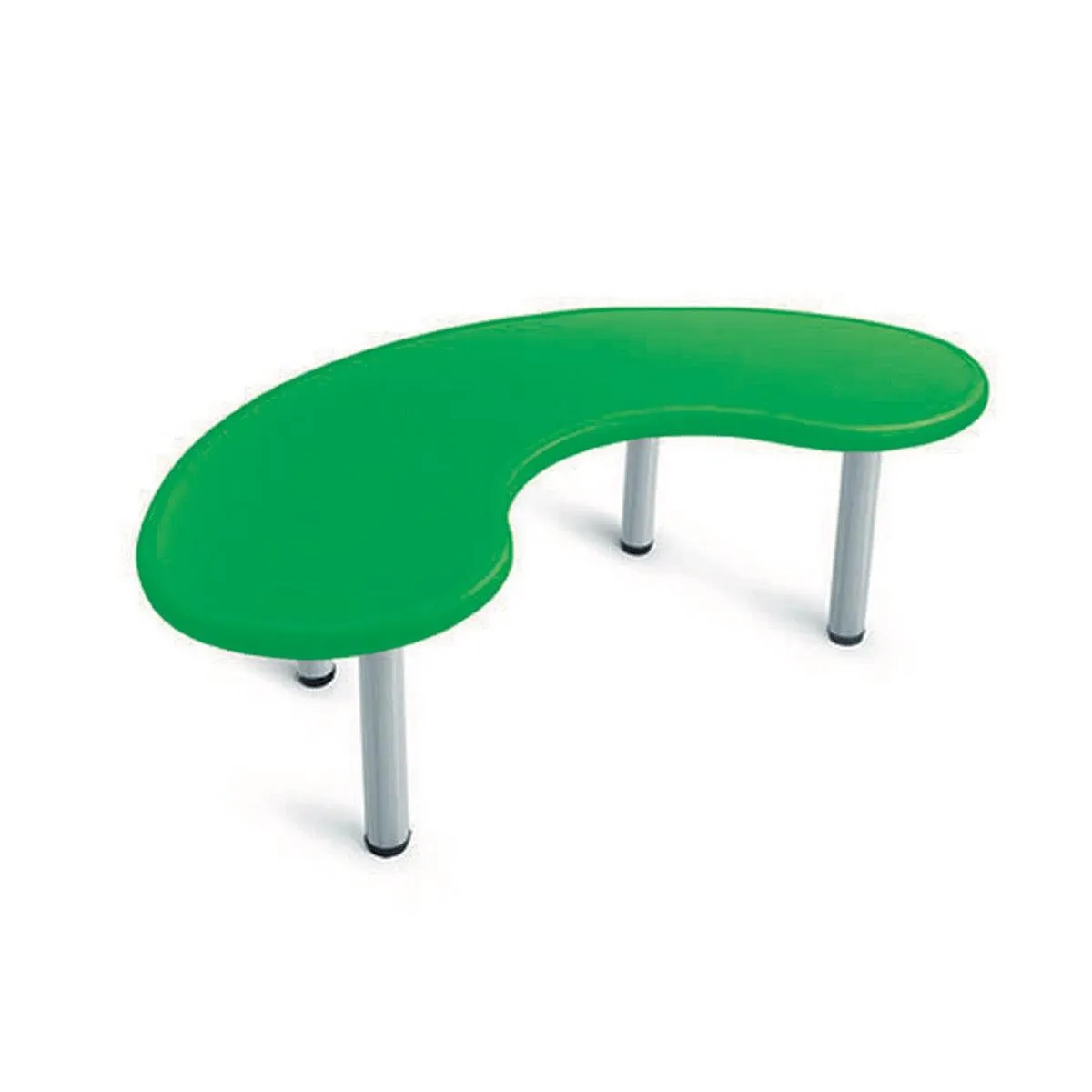 Ok Play Moon Desk Big, Round And Smooth Edges For Safety, Perfect For Home And School, Green, 2 to 4 Years