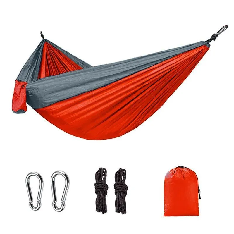 Portable Camping Hammock: Lightweight Nylon Single Bed for Relaxation