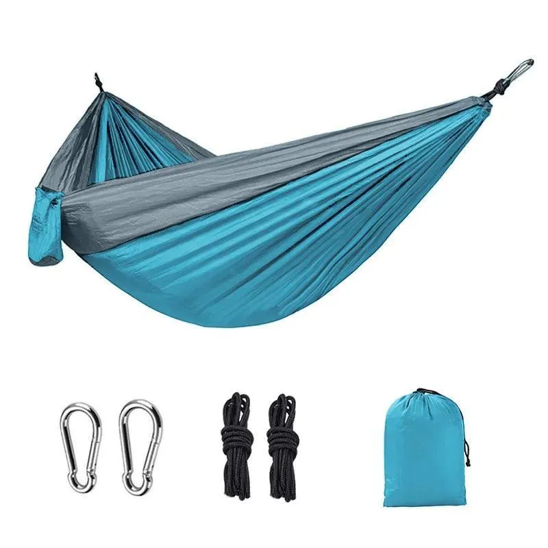 Portable Camping Hammock: Lightweight Nylon Single Bed for Relaxation