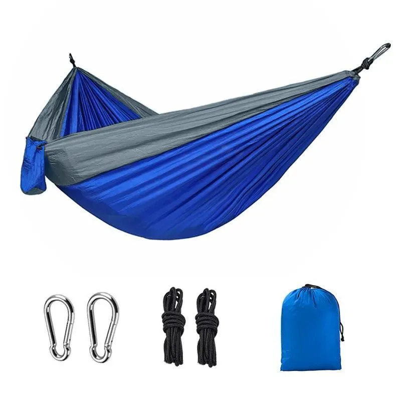 Portable Camping Hammock: Lightweight Nylon Single Bed for Relaxation