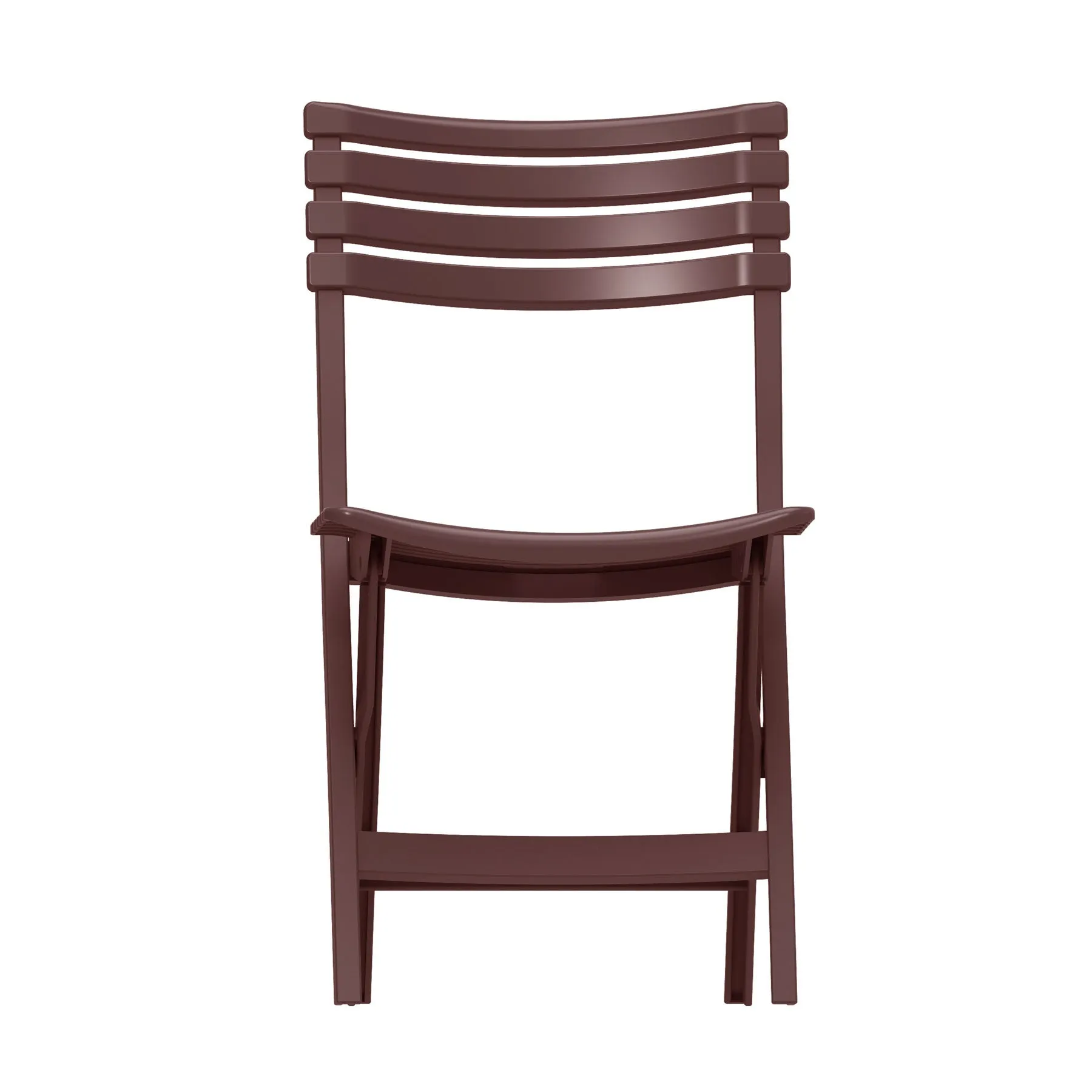 Portable Folding Chair & Table Set (Brown/White/Grey)