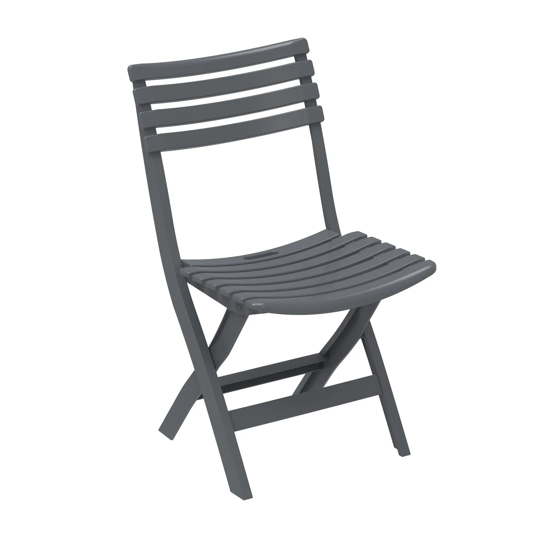 Portable Folding Chair & Table Set (Brown/White/Grey)