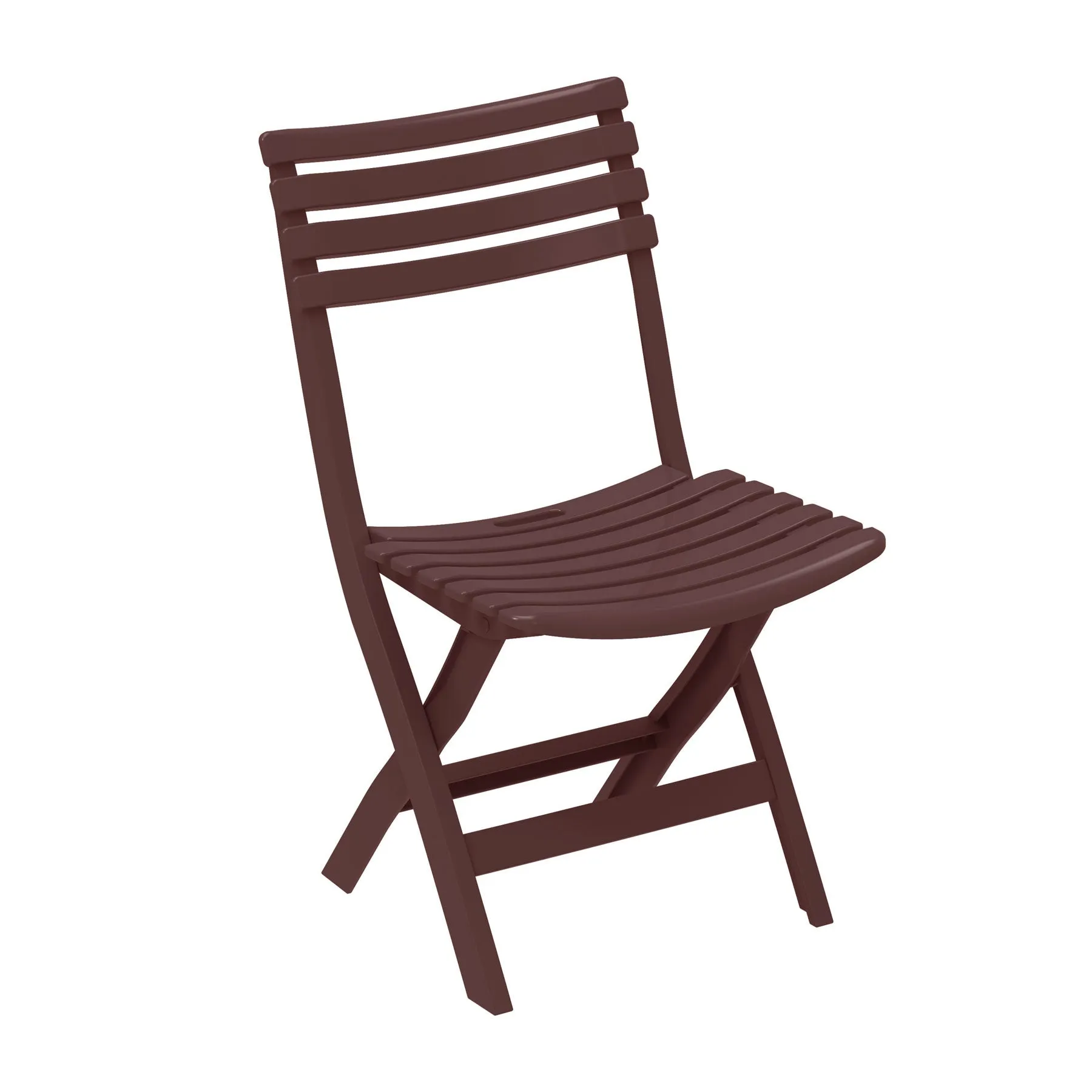 Portable Folding Chair & Table Set (Brown/White/Grey)