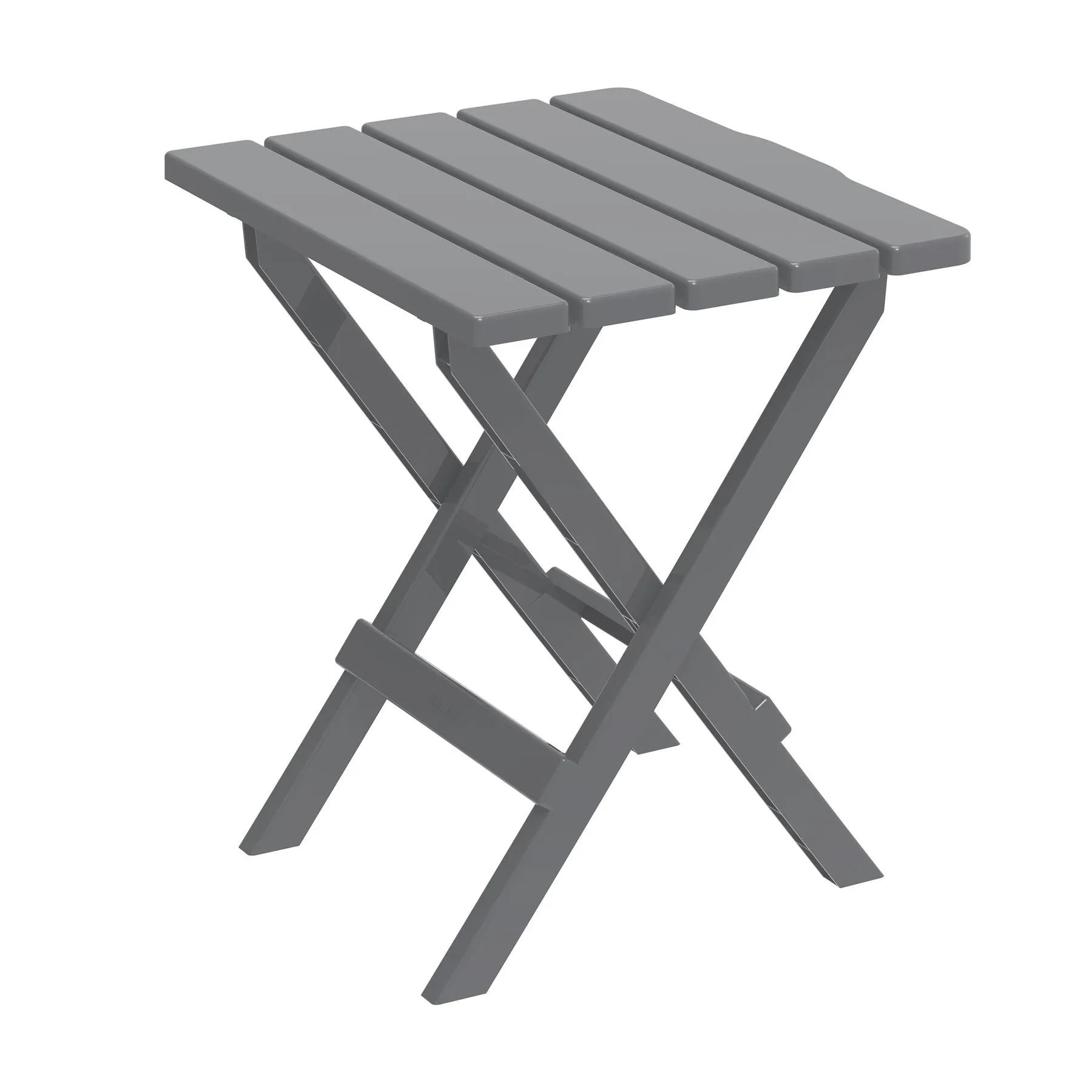 Portable Folding Chair & Table Set (Brown/White/Grey)