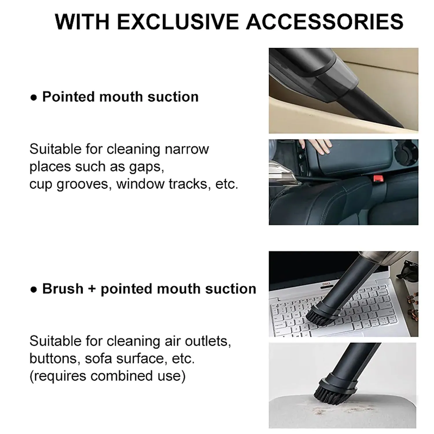 Portable Vacuum Cleaner Wireless USB High Power Strong Suction Handheld Vacuum Cleaner for Home Cars