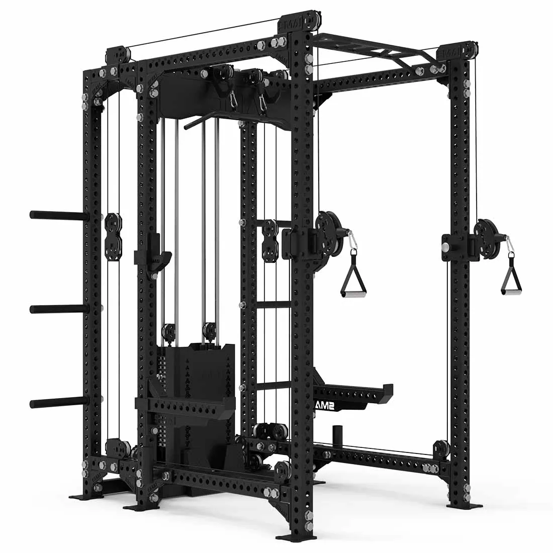 Power Rack with Dual Cable Stack & Accessories - Vanta Series