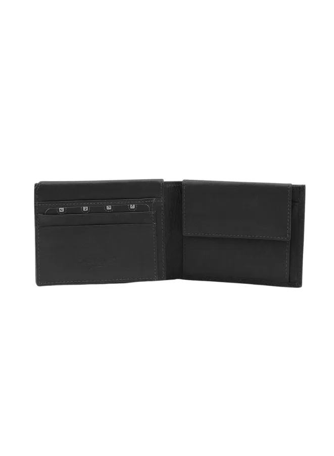 R Roncato Men's Leather Wallet Nappa Style, Equipped With Coin Purse, Spaces for Credit Cards, Id Card and Banknotes