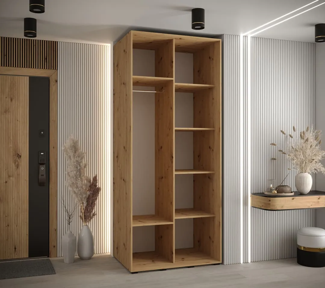 Sapporo I Sliding Door Wardrobe 110cm