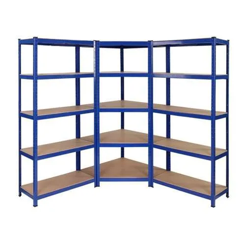 Select Your Size - 3 Bay Corner MEGA DEAL Garage Shelving Units / Racking 5 Levels