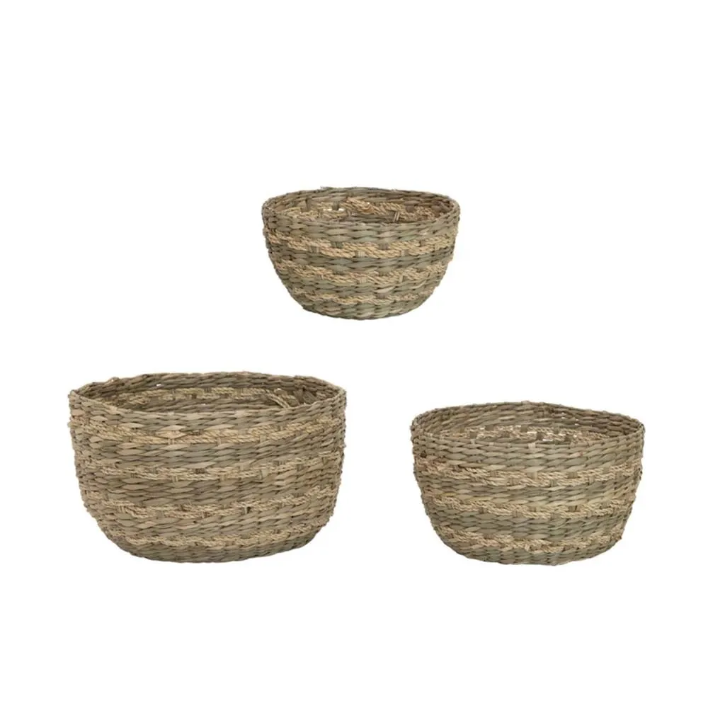 Set of 3 Seagrass Baskets