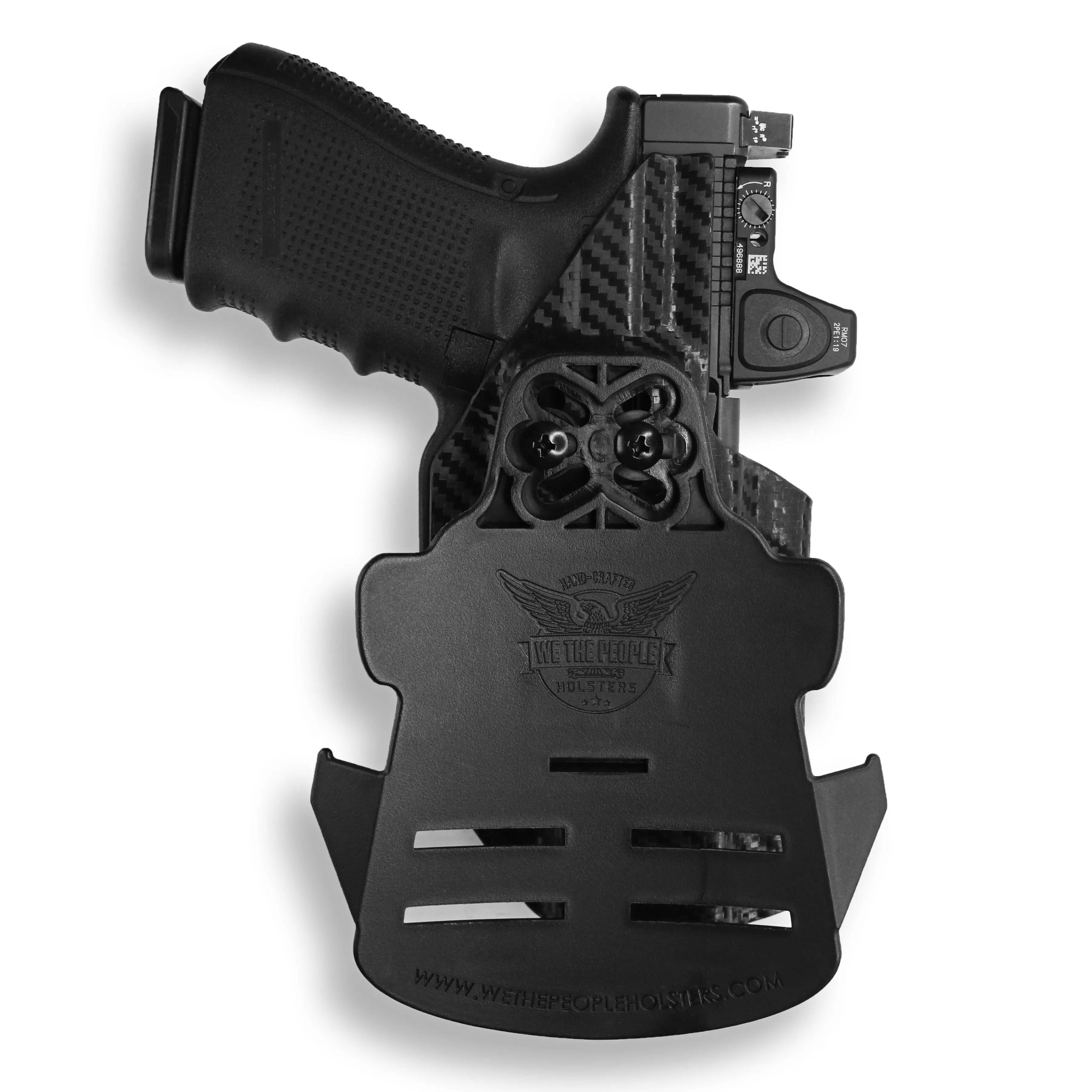 Sig Sauer P365 XMacro Comp with Surefire XC1-C Red Dot Optic Cut OWB Holster