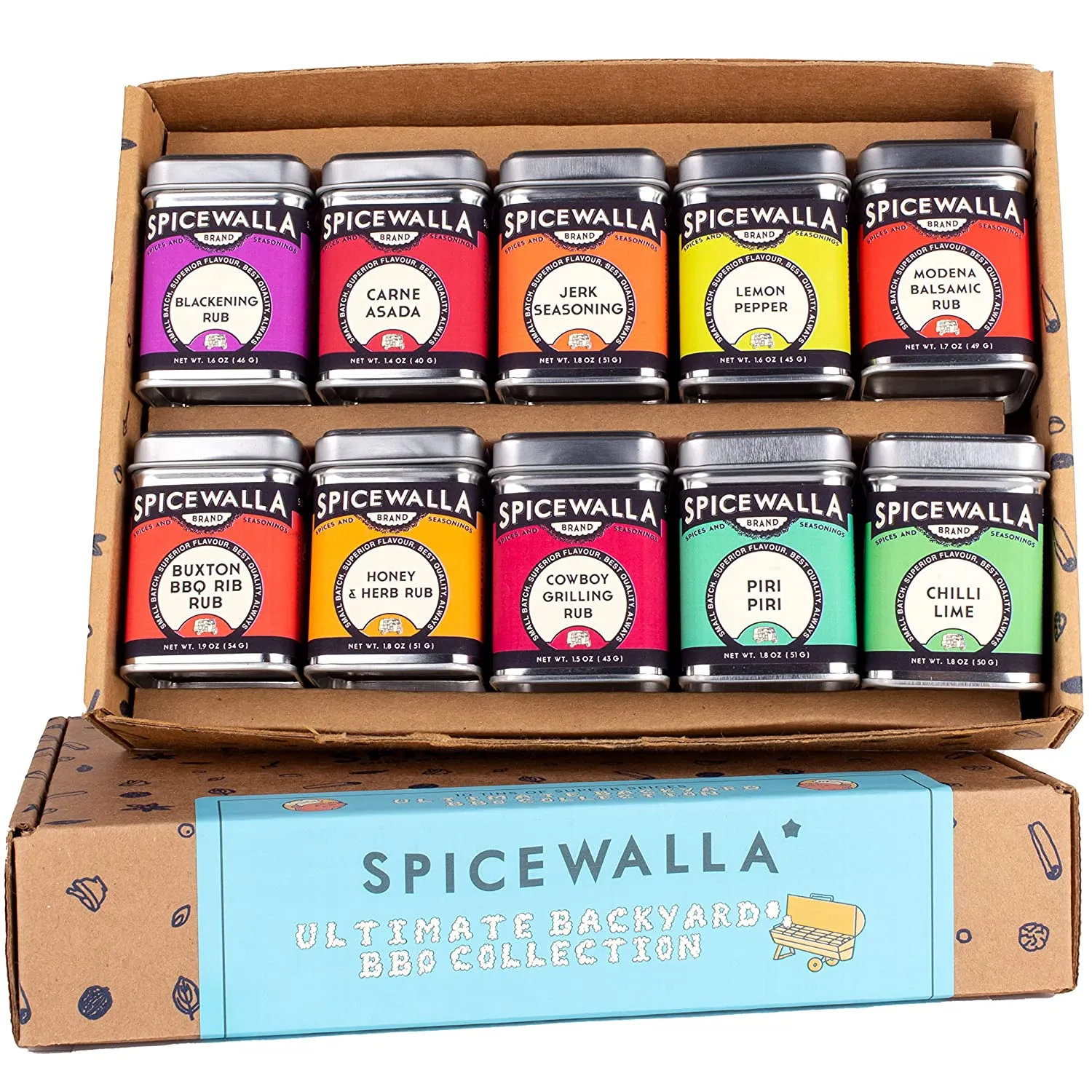 Spices and Seasonings Set | 10 Spices Gift Set BBQ