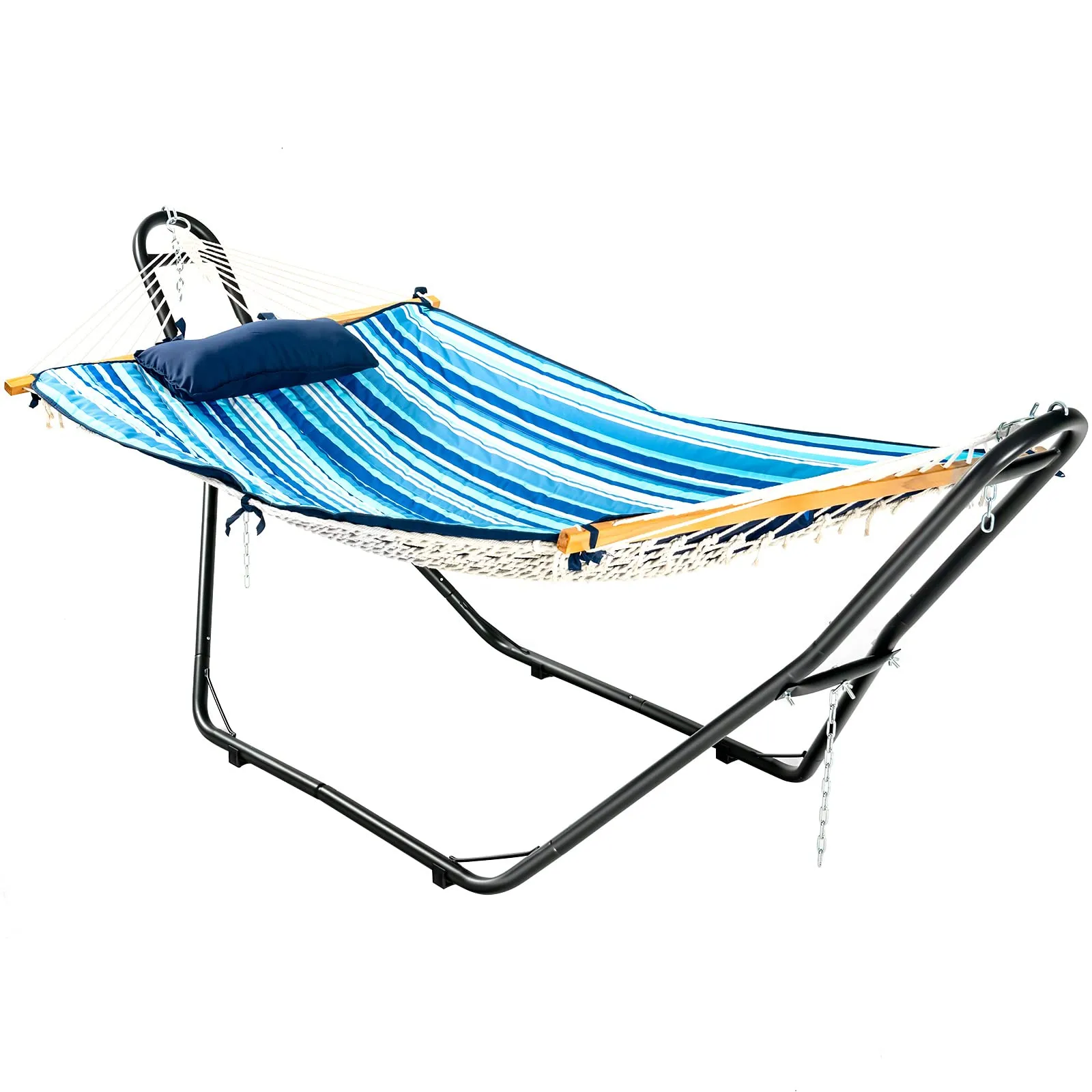 Steel Hammock Stand, Hanging 9-13 Ft Hammock, 2 Person Indoor Outdoor Hammock Stand Only