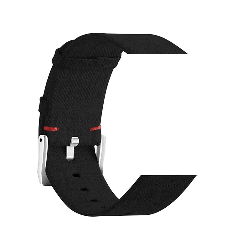 Stylish Canvas Watch Straps Compatible with Fitbit Charge 3