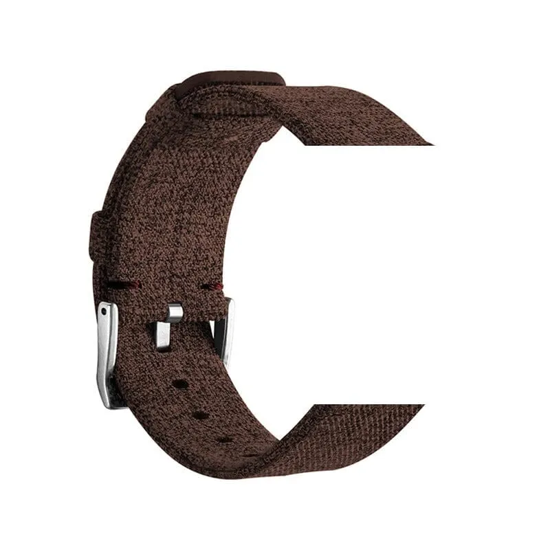 Stylish Canvas Watch Straps Compatible with Fitbit Charge 3