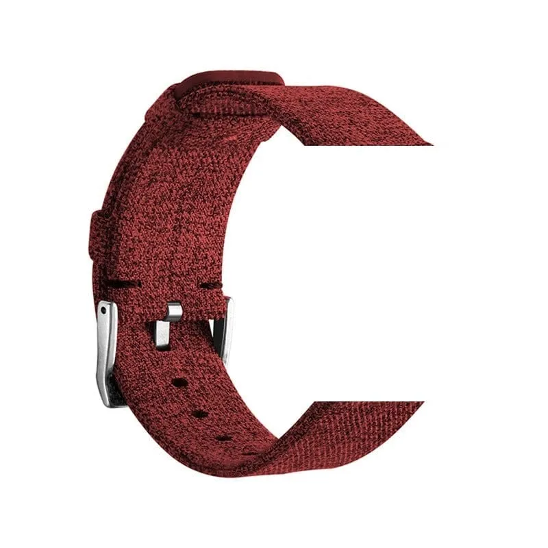 Stylish Canvas Watch Straps Compatible with Fitbit Charge 3