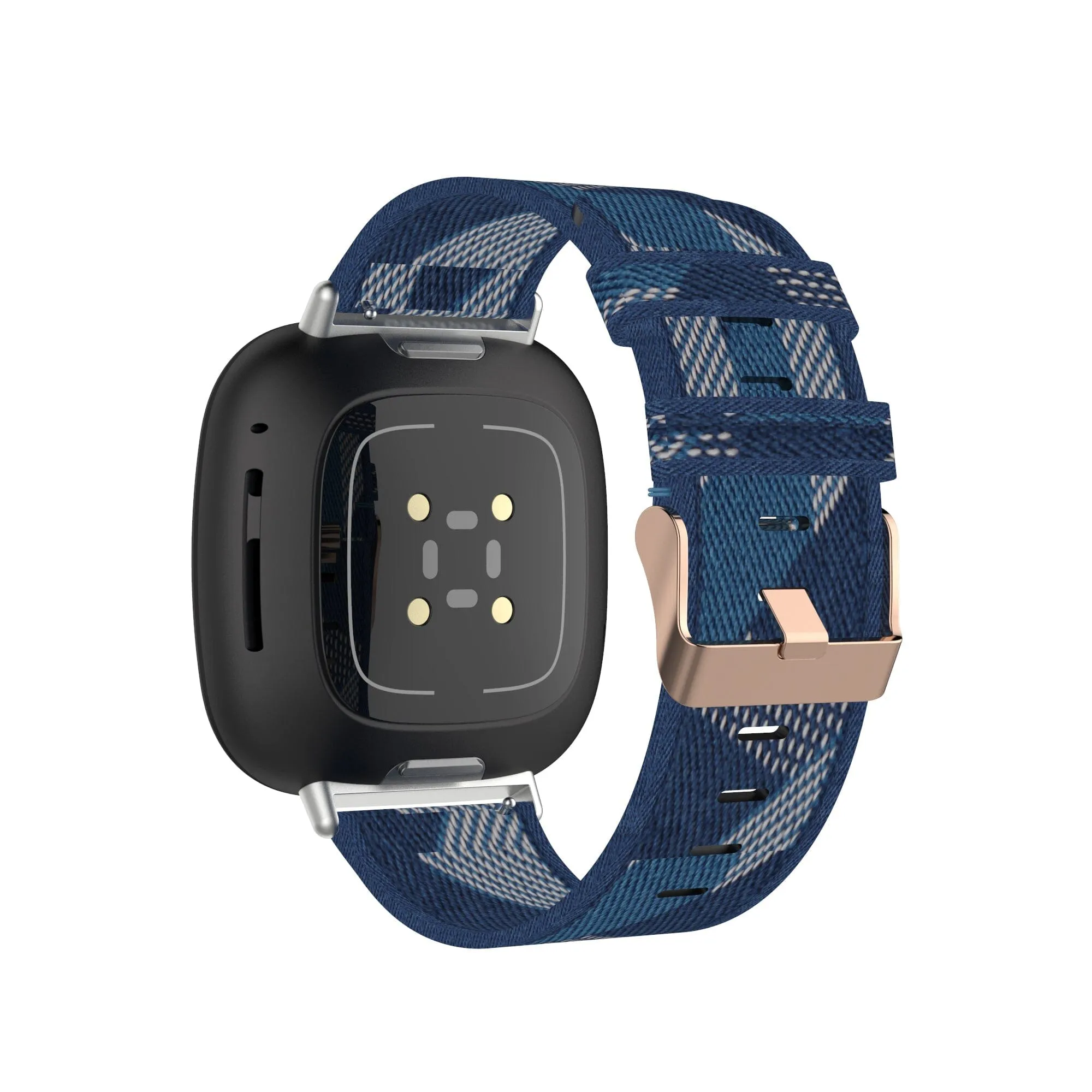 Stylish Canvas Watch Straps Compatible with Fitbit Charge 3