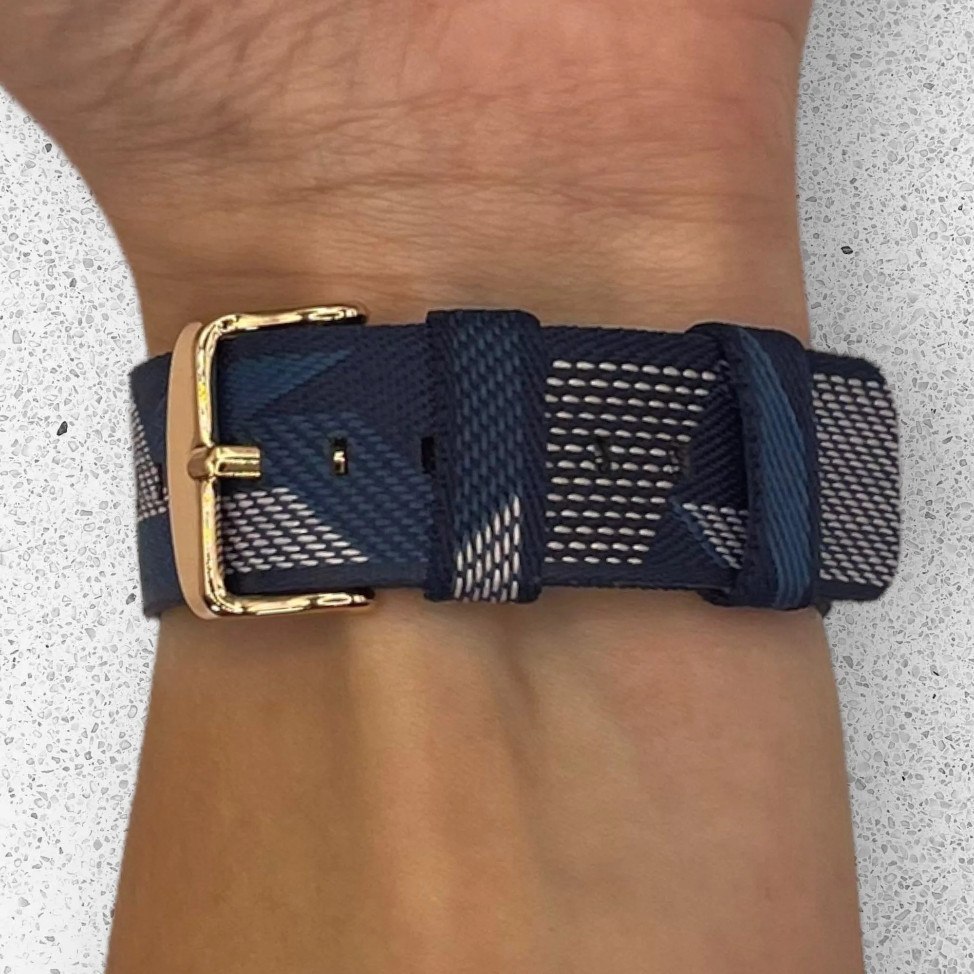 Stylish Canvas Watch Straps Compatible with Fitbit Charge 3