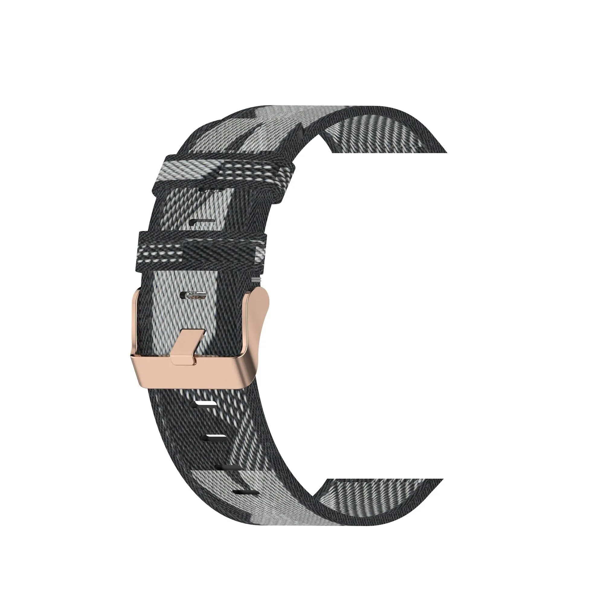 Stylish Canvas Watch Straps Compatible with Fitbit Charge 3