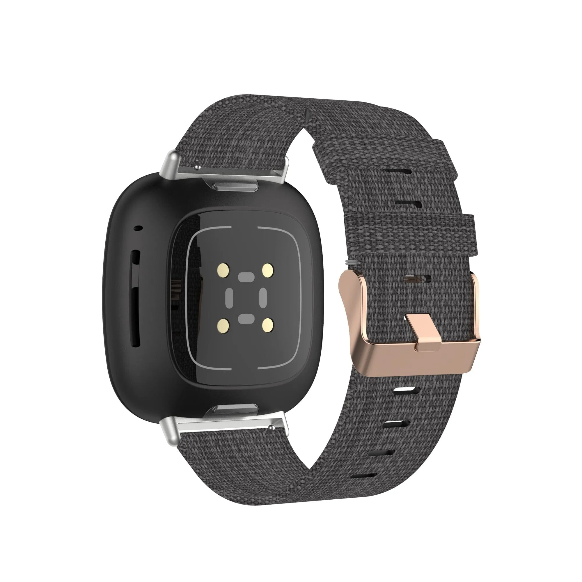 Stylish Canvas Watch Straps Compatible with Fitbit Charge 3