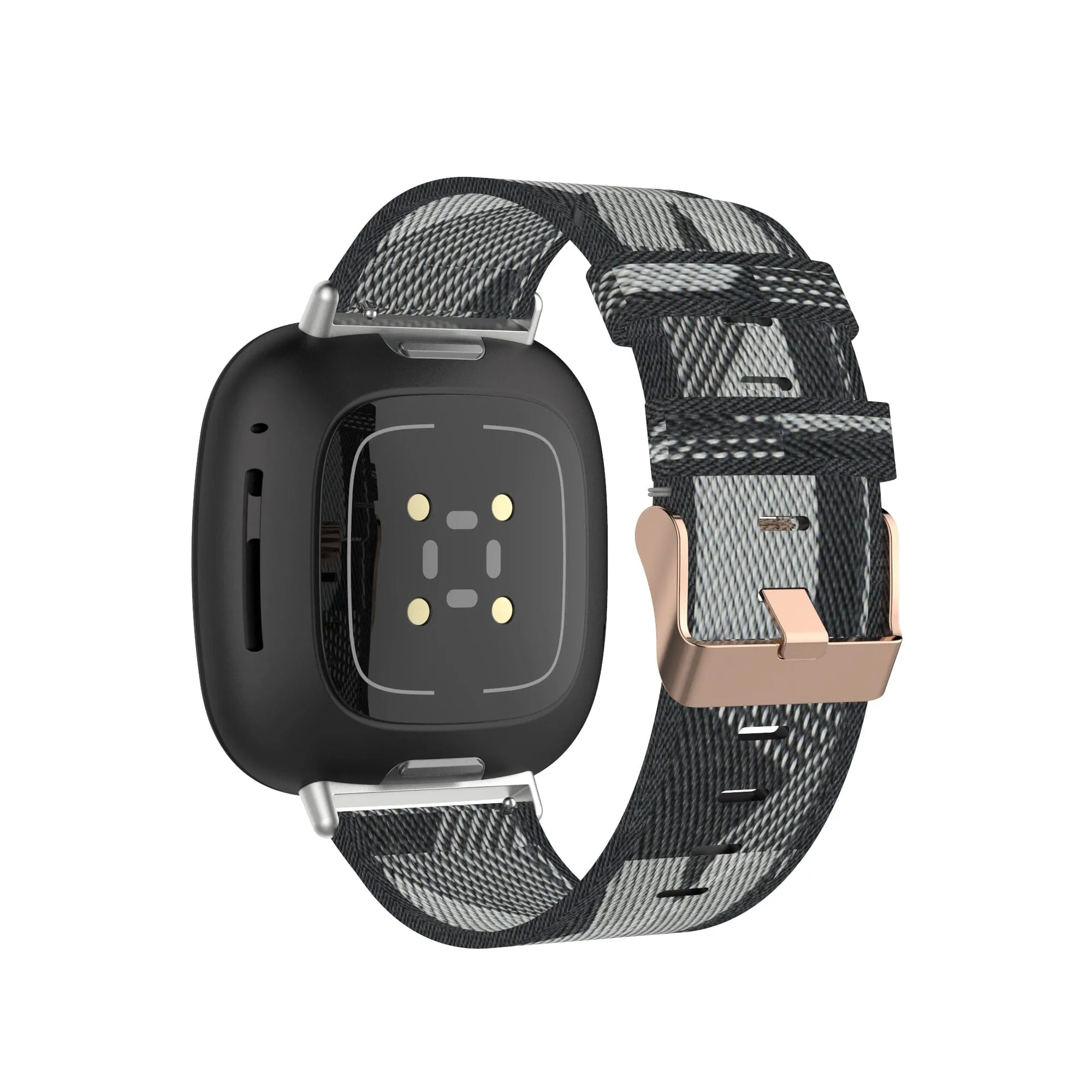 Stylish Canvas Watch Straps Compatible with Fitbit Sense 2