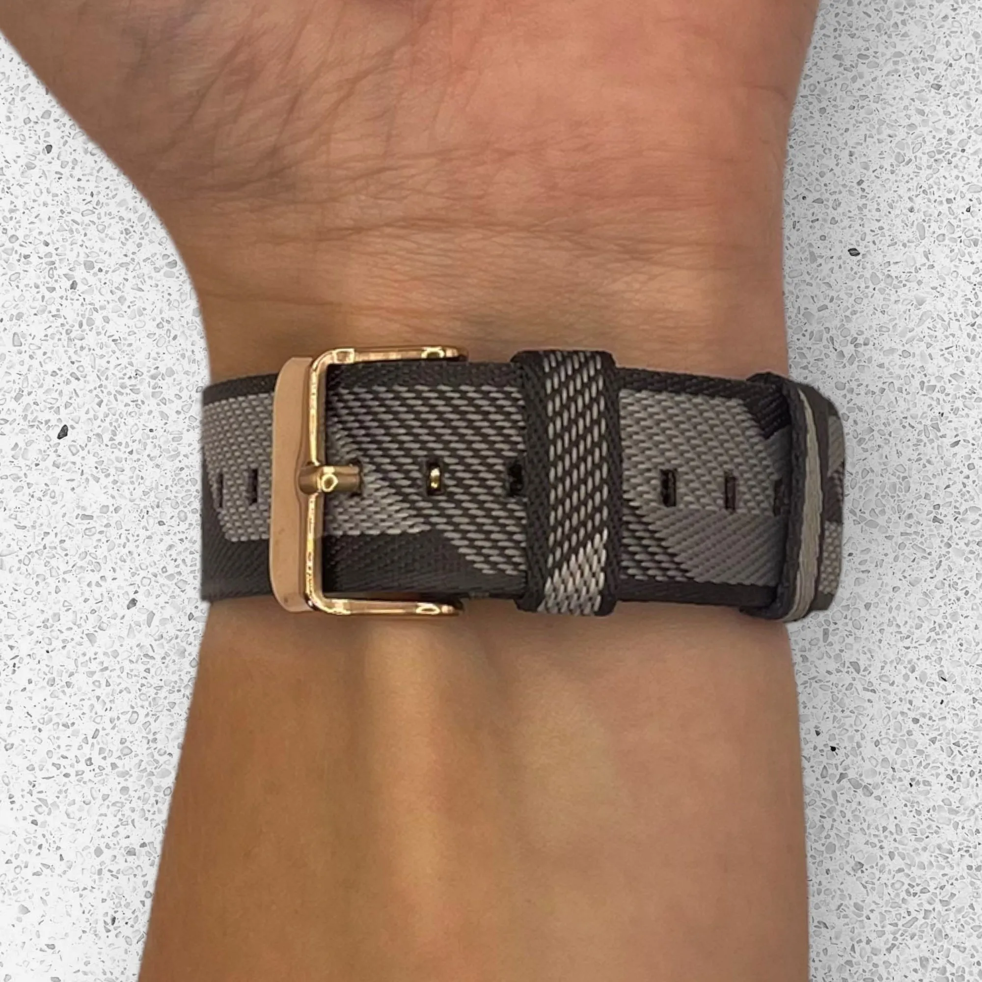 Stylish Canvas Watch Straps Compatible with Fitbit Versa