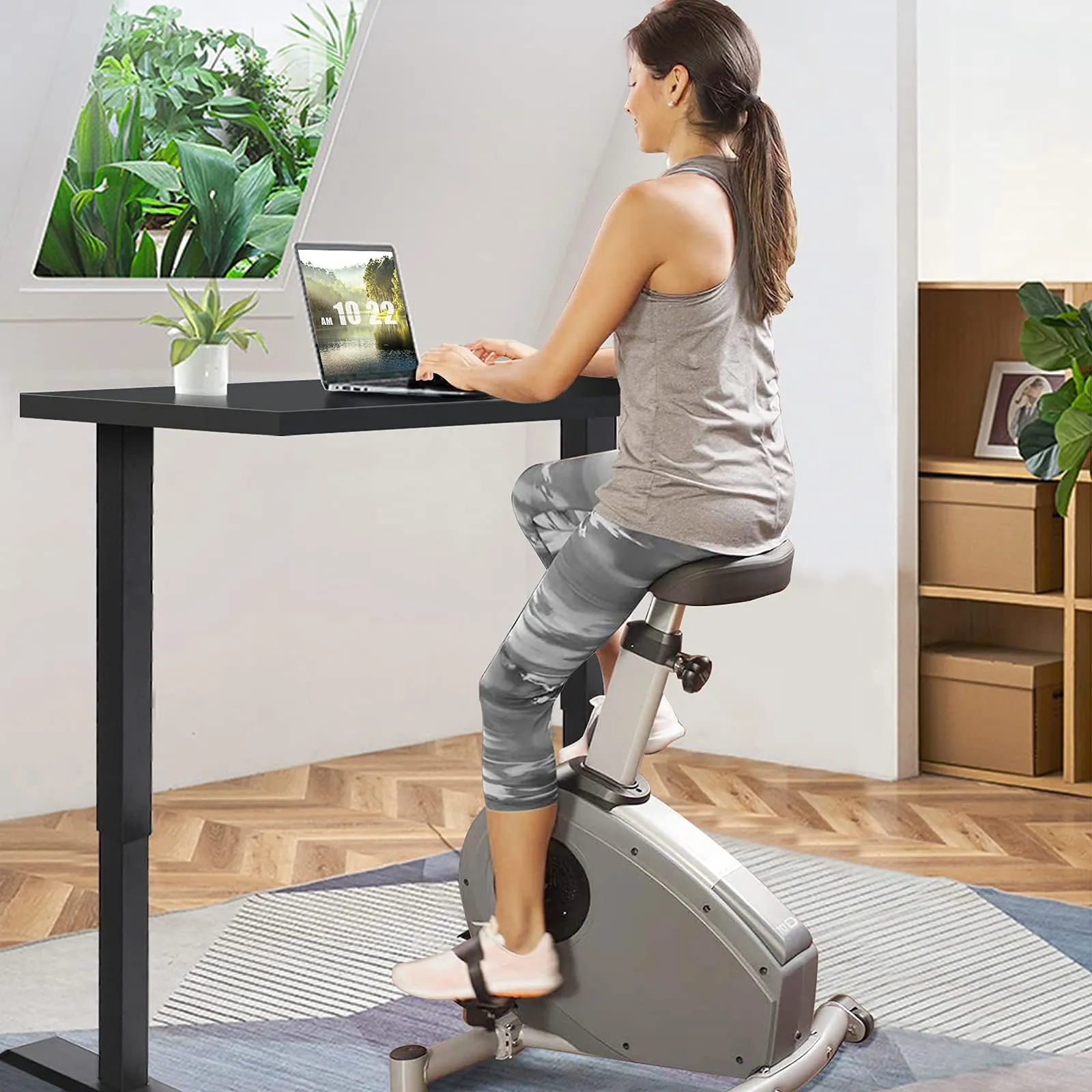 Tangkula Electric Standing Desk, 48 x 24 Inch Sit to Stand Up Desk