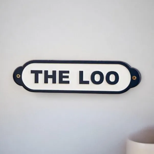 The Loo Metal Wall Mounted Plaque