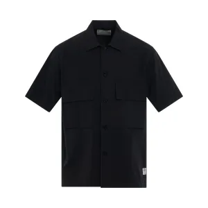 Thomas Mason Cotton Poplin Shirt in Black