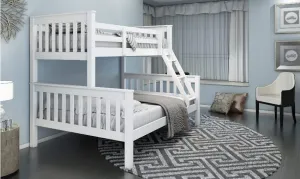 Triple Bunk Bed in White - Stylish, Space-Saving Solution for Kids' Bedrooms