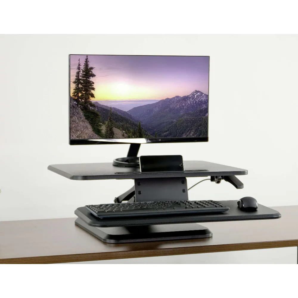 VIVO Height Adjustable Standing Desk Gas Spring Riser 25" Tabletop, DESK-V001G