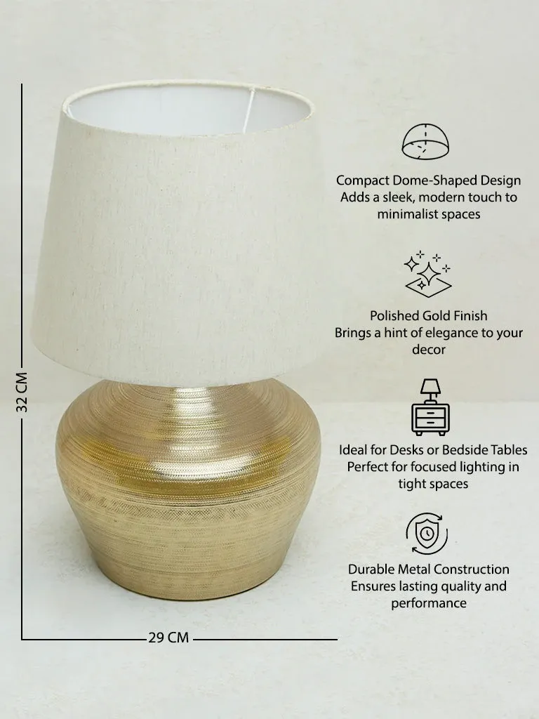 Westside Home Gold Dome Table Lamp- Small