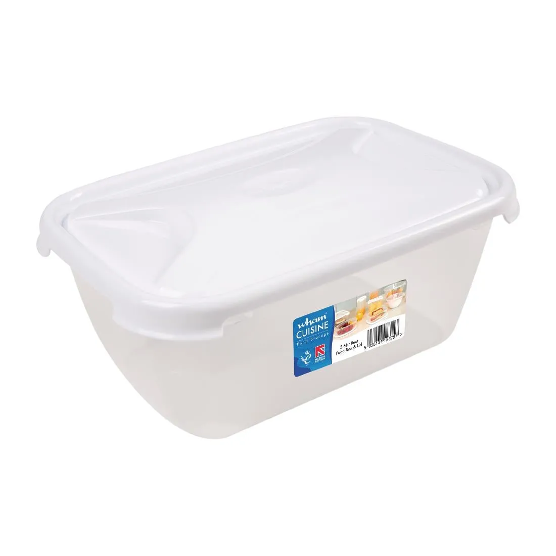 Wham Cuisine Polypropylene Rectangular Food Storage Box Container 3.6ltr - FS454